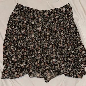 Express Flowing Floral Skirt